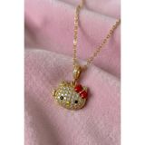Elifsu Jewelry Hello Kitty İçi Açılan Anı Kolyesi Çift Kolyesi Fotoğraf Koyulabilir Çelik