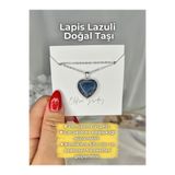 Elifsu Jewelry Lapis Lazuli Taşı Doğal Taş Kolye