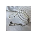 Elifsu Jewelry Sedef Taşı Arpa Kesim Tesbih Doğal Taş