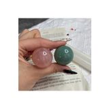 Elifsu Jewelry Tamburlanmış Mini Küre 2’li Set Pembe Kuvars ve Aventurin