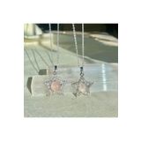 Elifsu Jewelry Yıldız Tasarımlı Pembe Kuvars Kolye
