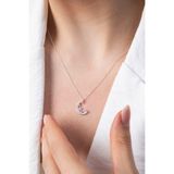 Elika Silver 925 Ayar Gümüş Ay Yıldız Kolye