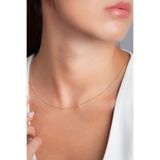 Elika Silver 925 Ayar Gümüş Zarif İnce Toplu Kolye