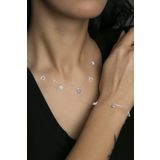 Elika Silver Kadın Şans Model 925 Ayar Gümüş Kolye Bileklik Set