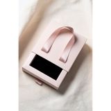 Elika Silver Pudra Premium Takı Hediye Kutusu & Çantası – Kurdele Askılı Özel Tasarım 12cm x12cm