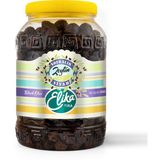 Elika Zeytin Taş Baskı Iri Boy Doğal Siyah Salamura Zeytin 2 kg