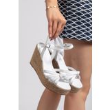 Elile Shoes Hakiki Deri 33-34-35 Numaradan 41-42-43-45 Numaraya Kadar Dolgu Topuk Sandalet