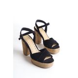Elile Shoes Hakiki Deri Platform Tabanlı 33-34-35-41 Numara Kadın Sandalet