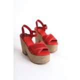 Elile Shoes Hakiki Deri Yüksek Topuklu Sandalet 33-34-35-41-42 Numara