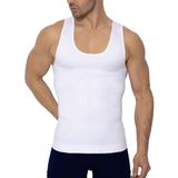Elilom Beyaz Erkek Korse Shapewear Atlet Göbek Ve Göğüs Toparlayıcı Dik Duruş Sıkılaştırıcı Fit BEYAZ 3XL
