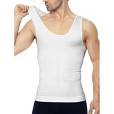 Elilom Erkek Korse Atlet – Göğüs (Jinekomasti) ve Göbek Toparlayıcı, Dik Duruş Destekli, Slim Fit İç Giyim (YUKKA) (Beyaz, 3XL)