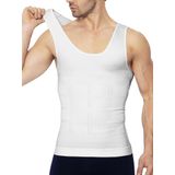 Elilom Erkek Korse Atlet – Göğüs (Jinekomasti) ve Göbek Toparlayıcı, Dik Duruş Destekli, Slim Fit İç Giyim (YUKKA) (Beyaz, M)