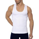 Elilom Erkek Shapewear Atlet - Göbek ve Göğüs Toparlayıcı, Dik Duruş Destekli Fit Korse Atlet BEYAZ 2XL