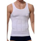 Elilom Erkek Shapewear Atlet - Göbek ve Göğüs Toparlayıcı, Dik Duruş Destekli Fit Korse Atlet BEYAZ L