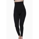 Elilom Tini Yüksek Bel Göbek Toparlayıcı İnceltici Sıkılaştırıcı Korse Tayt Shapewear Leggings SİYAH M