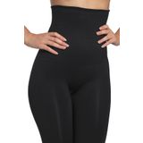 Elilom Tini Yüksek Bel Göbek Toparlayıcı İnceltici Sıkılaştırıcı Korse Tayt Shapewear Leggings SİYAH S
