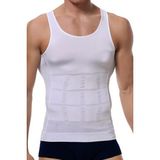 Elilom Yukka Erkek Korse Shapewear Atlet Göbek ve Göğüs Toparlayıcı Dik Duruş Sıkılaştırıcı Fit - Beyaz