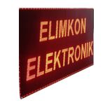 Elimkon KAYAN YAZI DİJİTAL SAAT TARİH TERMOMETRE SICAKLIK NEM 32X64 ÇİFT YÖN