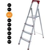 Elips Galvanizli Katlanabilir Profil Merdiven 4+1 Basamak