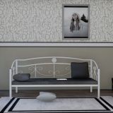 Elips Minderli Ferforje Sedir, Beyaz, Gm 400