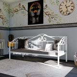 Elips Minderli Ferforje Sedir, Beyaz, Gm 401