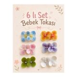 EliraToka SAÇSIZ BEBEK TOKASI İNCİLİ ORTANCA ÇİÇEĞİ SET