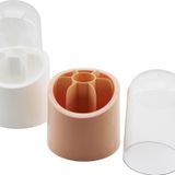 ELİS 7 BÖLMELİ KAPSÜL ORGANİZER PLASTİK HAZNE - KRİSTAL MİKA FANUS KAPAK-Findit