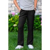 Eliş Şile Bezi Beli Lastikli Multi Çift Cepli Müslin Kadın/Erkek Unisex Yazlık Pantolon, XL, 540.29, Siyah, Unisex Yetişkin