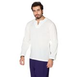 Eliş Şile Bezi Haki 3049 Uzun Kol Bisiklet Yaka Erkek T-Shirt
