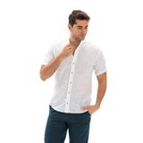 Eliş Şile Bezi Kısa Kol Şantuklu Pamuk Bodrum Yazlık Gömlek, 3XL, 171.04, Beyaz, Erkek