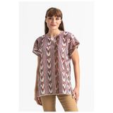 Eliş Şile Bezi Kısa Kol Şile Bezi Kilim Yazlık Bluz Tek renk, 2XL, 111.04, Tek renk, Kadın