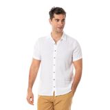 Eliş Şile Bezi Kısa Kol Yazlık Müslin Gömlek, 3XL, 571.01, Beyaz, Erkek