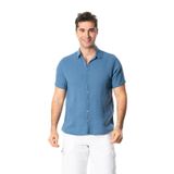 Eliş Şile Bezi Kısa Kol Yazlık Müslin Gömlek İndigo, 2XL, 571.01, İndigo, Erkek