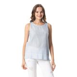 Eliş Şile Bezi Kolsuz Poplin Zeyno Yazlık Bluz Buz Mavi, XL, 913.03, Buz Mavi, Kadın
