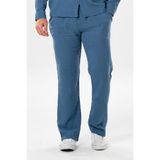 Eliş Şile Bezi Müslin Beli Lastikli Çift Cepli Erkek Yazlık Pantolon Indigo Indg - 3XL - İndigo