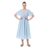 Eliş Şile Bezi Müslin Elbise Buz Mavi, L/XL, 521.03, Buz Mavi, Kadın