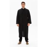 Eliş Şile Bezi Şile Bezi Ince Erkek Namaz Cübbesi Yazlık Namazlık Pamuk Kumaş Cübbe Siyah Syh