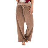 Eliş Şile Bezi Unisex Şile Bezi Balıkçı Yazlık Pantolon, S, 140.02, Toprak, Unisex Yetişkin