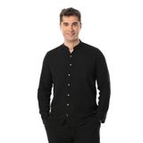 Eliş Şile Bezi Uzun Kol Hakim Yaka Müslin Yazlık Gömlek, 2XL, 572.01, Siyah, Erkek