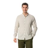 Eliş Şile Bezi Uzun Kol Poplin Ege Yazlık Gömlek, 2XL, 972.04, Taş, Erkek
