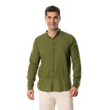 Eliş Şile Bezi Uzun Kol Poplin Ege Yazlık Gömlek, 3XL, 972.04, Haki, Erkek