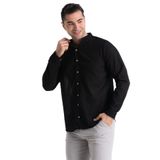 Eliş Şile Bezi Uzun Kol Poplin Ege Yazlık Gömlek, 3XL, 972.04, Siyah, Erkek