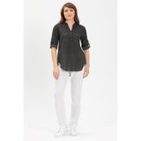 Eliş Şile Bezi Uzun Kol Şile Bezi Akasya Yazlık Bluz, 2XL, 912.01, Füme, Kadın