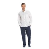 Eliş Şile Bezi Uzun Kol Şile Bezi Tek Cepli Yazlık Gömlek, 5XL, 172.01, Beyaz, Erkek