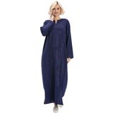 Eliş Şile Bezi Uzun Kol Simli Kaftan Midi Elbise, M, 222.02, Mor, Kadın