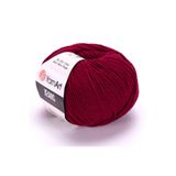 ELİSA Jeans El Örgü İpi 66 Bordo Amigurumi ipi Punch ipi Bebek ipi Battaniye ipi
