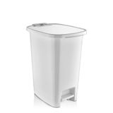 ELİSA Slim Pedallı Çöp Kovası 25 Litre Beyaz