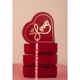 elise - Love Heart, Kalp şeklinde Valentine Temalı, Özel Tasarım Karton Kutu, Hediye Kutusu, Hediye Ambalajı, Ürün Kutusu, Ürün Ambalajı, Sevgililer Günü Lüks Çikolata, Takı Sunumu (2adet)