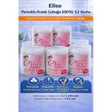 Elise Pamuklu Kulak Çubuğu 100'Lü 12 Kutu Toplam 1200 Adet Pamuk Uçlu Kulak Temizleme Çubuğu Seti