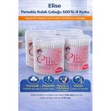 Elise Pamuklu Kulak Çubuğu 100'Lü 4 Kutu Toplam 400 Adet Pamuk Uçlu Kulak Temizleme Çubuğu
